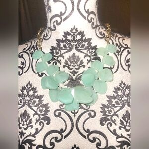 Sugarfix by Baublebar‎ Aqua Lucite Statement Necklace